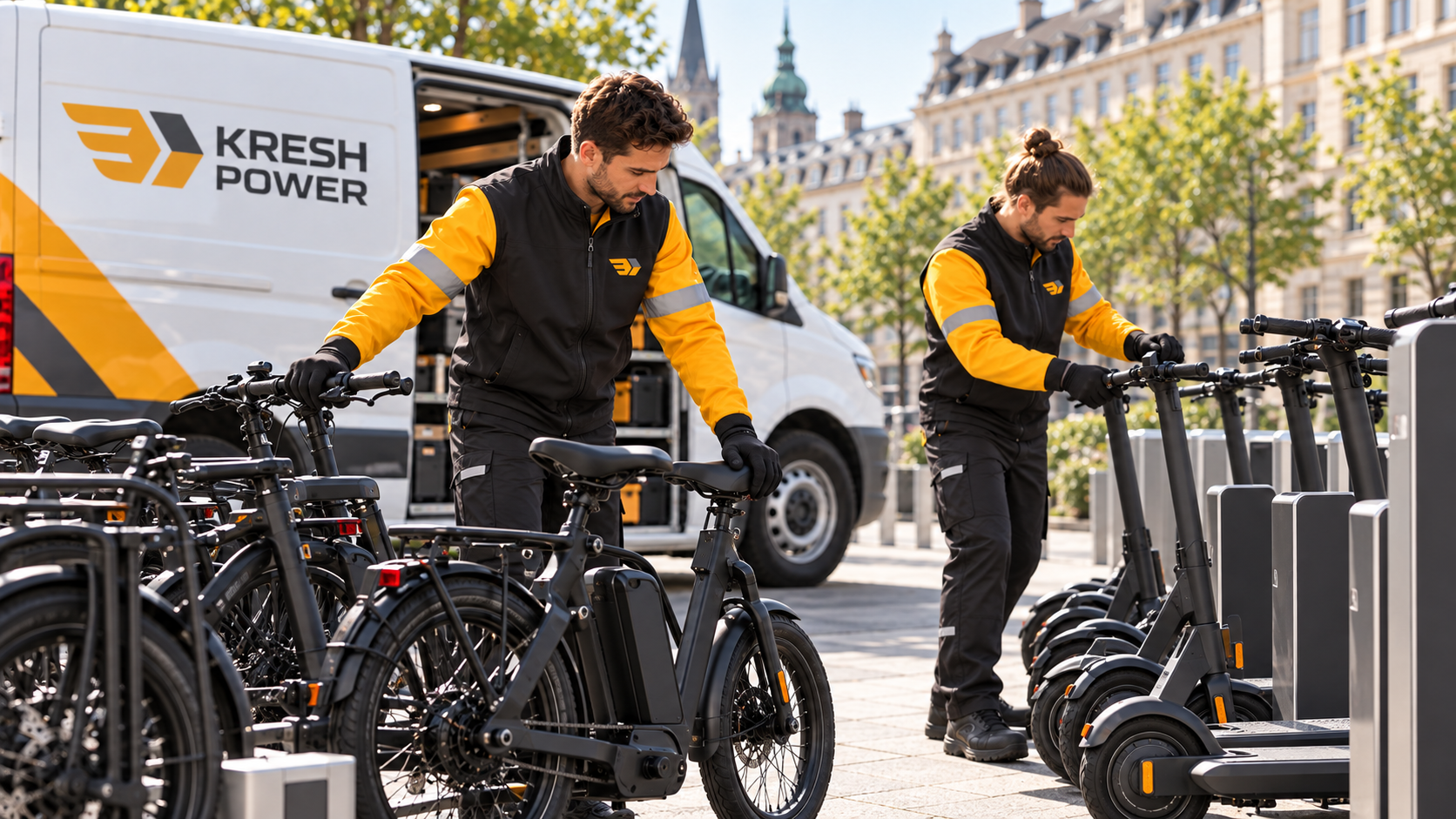 Organisation von Scootern und E-Bikes – Kresh Visualisierung